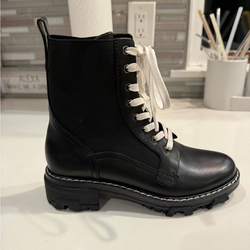 NEVER WORN Rag & Bone Black Lace-Up Boots “Shiloh” - Picture 2 of 7